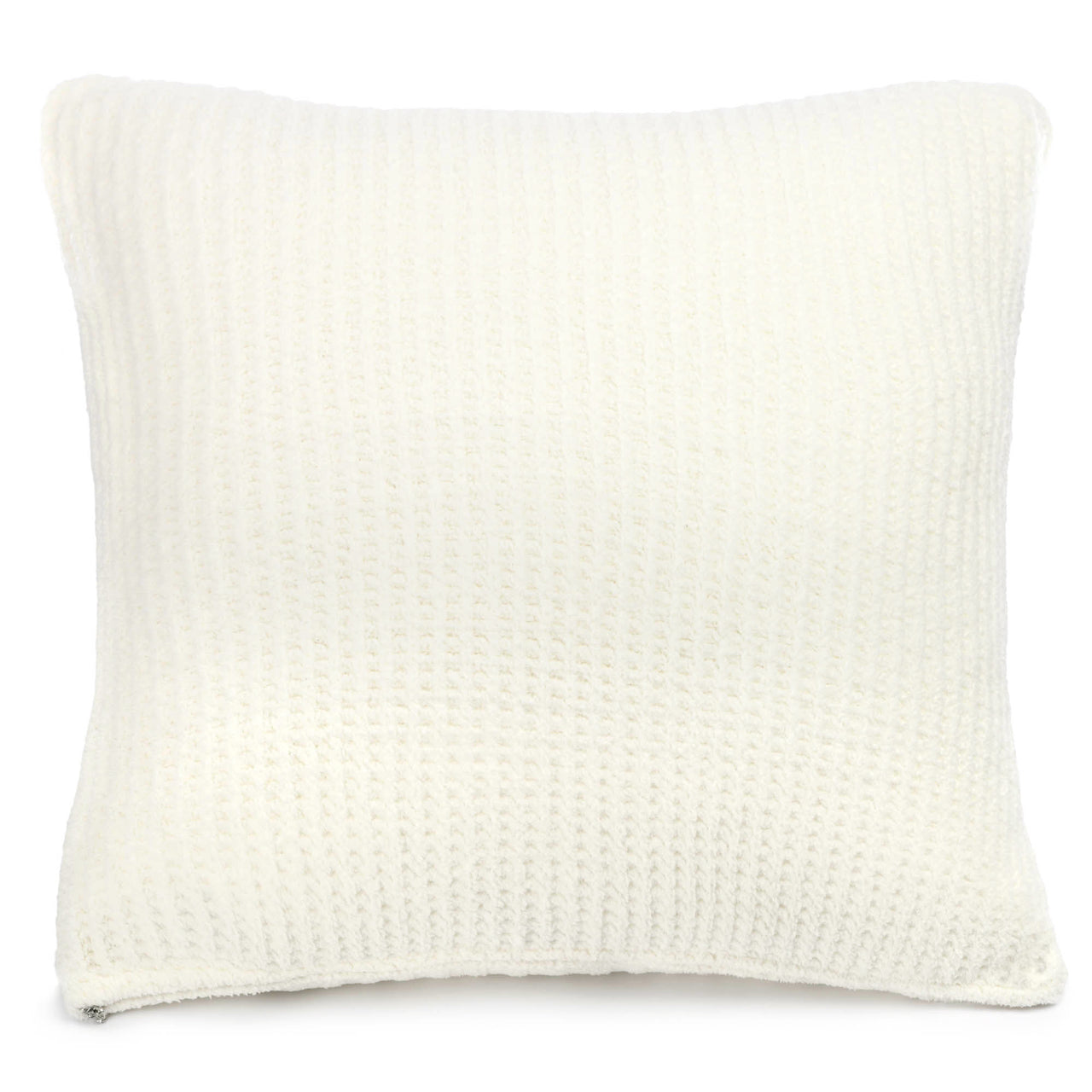 WAFFLE-KNIT CUSHION COVER - Light red