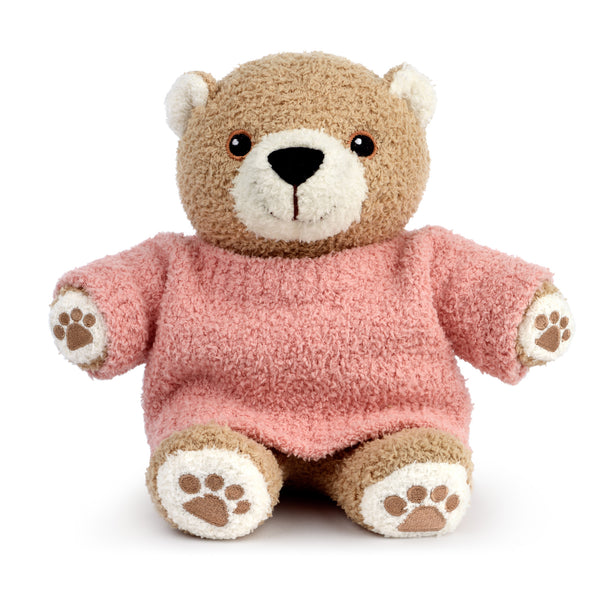 Teddy Kashbear with Sweater - Teddy Bear | Kashwere 13 inch / Dark Pink